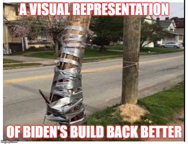 Bidenation | A VISUAL REPRESENTATION; OF BIDEN'S BUILD BACK BETTER | image tagged in biden,build back better,inflation,2022 elections | made w/ Imgflip meme maker