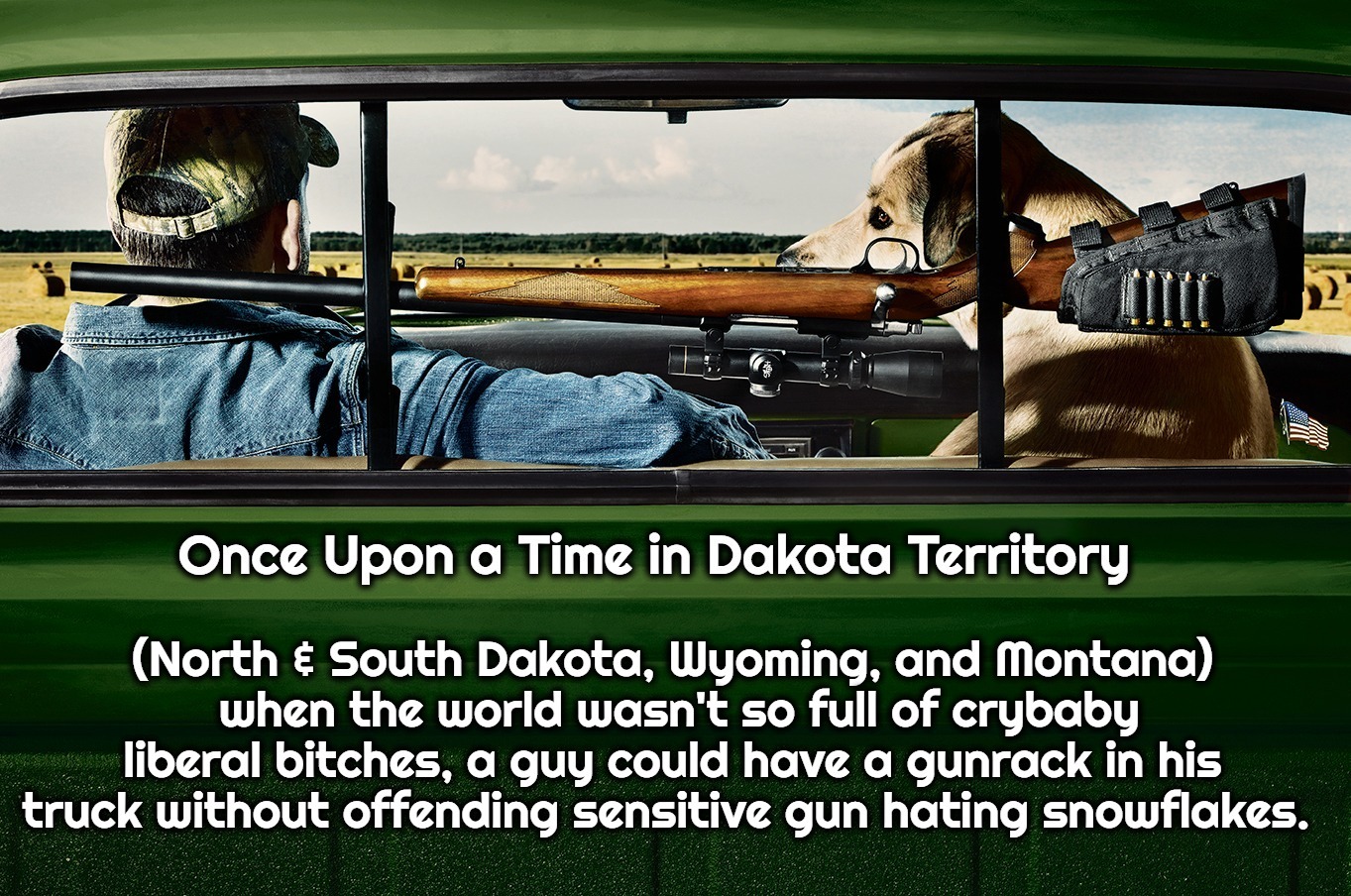 Once Upon a Time in Dakota Territory | image tagged in dakota territory,snowflakes,crybaby,sjw triggered,gun rights,self defense | made w/ Imgflip meme maker
