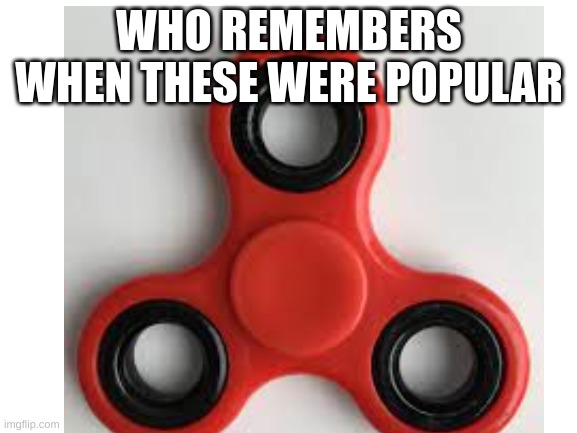 They were the good times |  WHO REMEMBERS WHEN THESE WERE POPULAR | image tagged in fidget spinner,blank white template,uwu,oof,why are you reading this | made w/ Imgflip meme maker