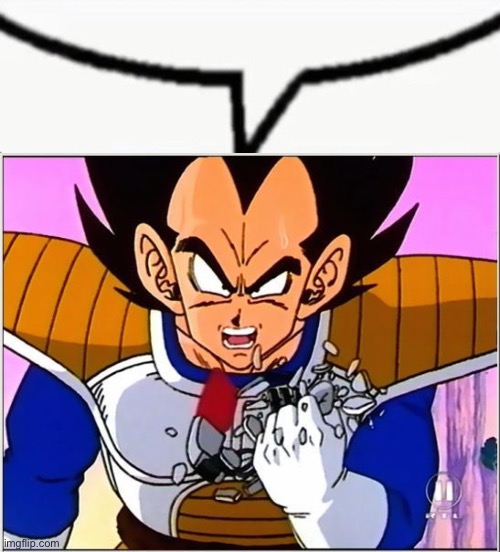 image tagged in speech bubble,vegeta over 9000 | made w/ Imgflip meme maker