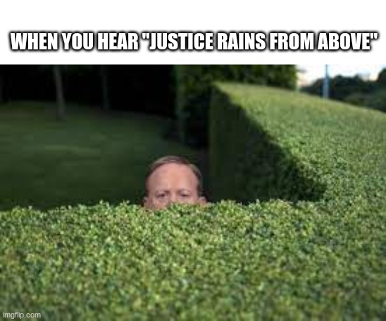 Hiding From Pharah | WHEN YOU HEAR "JUSTICE RAINS FROM ABOVE" | image tagged in gaming,memes,overwatch memes | made w/ Imgflip meme maker