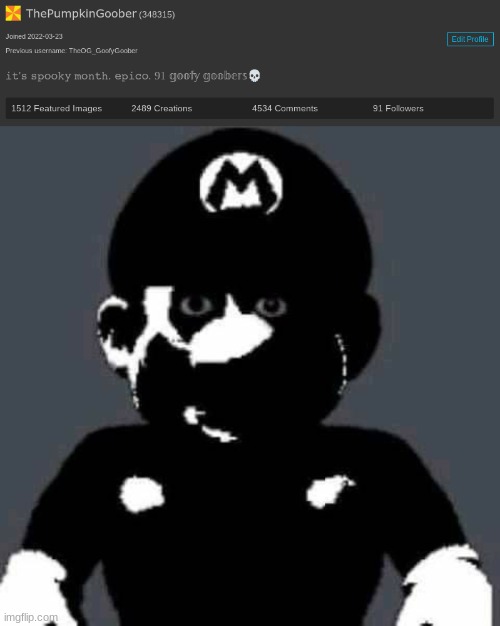 image tagged in grey mario | made w/ Imgflip meme maker