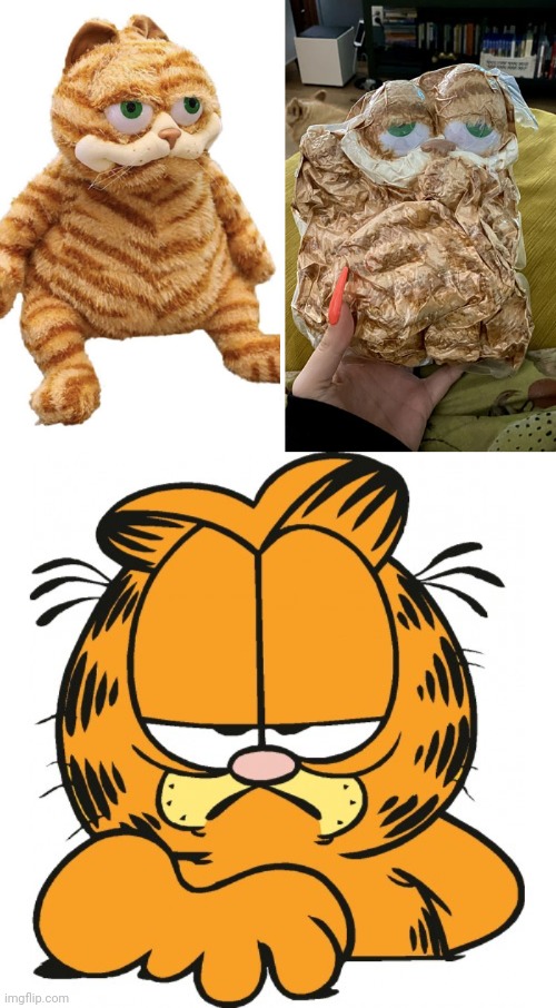 Garfield fail | image tagged in garfield,toy,fail,you had one job,memes,toys | made w/ Imgflip meme maker