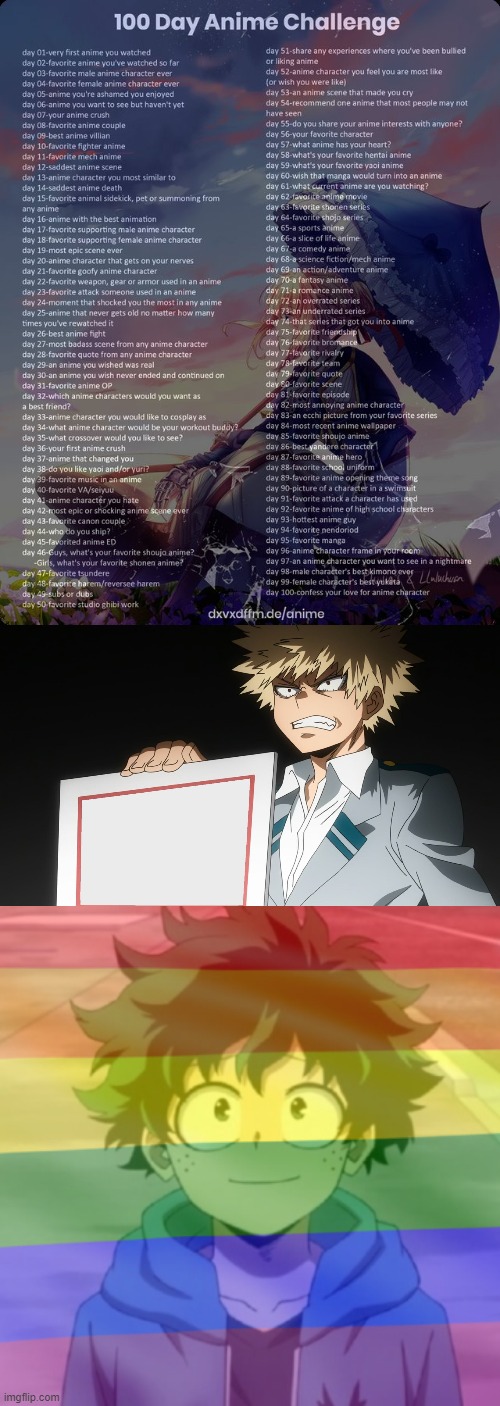 Day 8: (Canon)Bakudeku | image tagged in 100 day anime challenge,bakugo,gay png,bakudeku | made w/ Imgflip meme maker