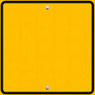 High Quality Yellow Road Sign Blank Meme Template