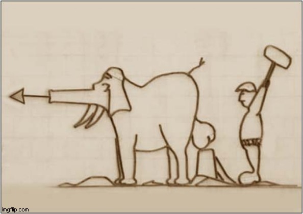 Cave Painting Of The Mammoth Cannon ? | image tagged in stone age,cave painting,mammoth,cannon | made w/ Imgflip meme maker