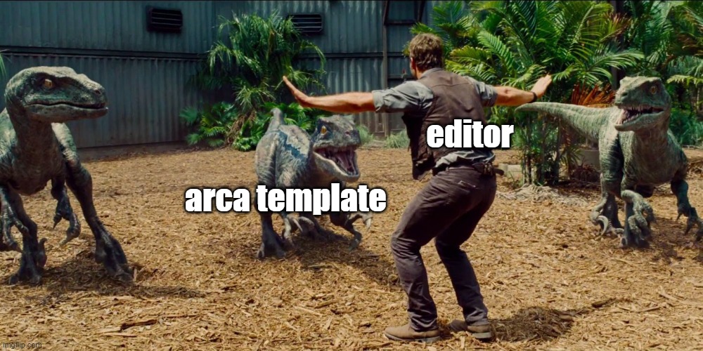 Jurassic park raptor | editor; arca template | image tagged in jurassic park raptor | made w/ Imgflip meme maker