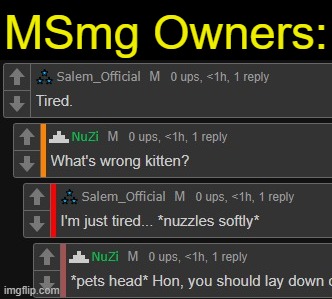. | MSmg Owners: | made w/ Imgflip meme maker