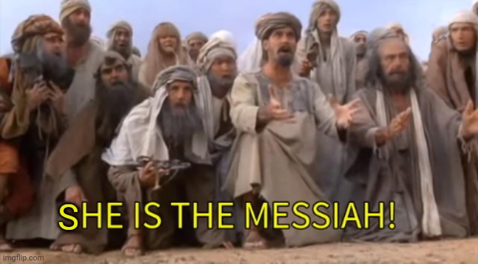 HE IS THE MESSIAH but 1 panel | S | image tagged in he is the messiah but 1 panel | made w/ Imgflip meme maker