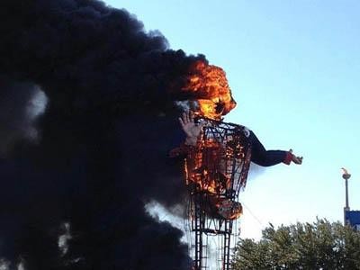 Big Tex Fire Blank Meme Template