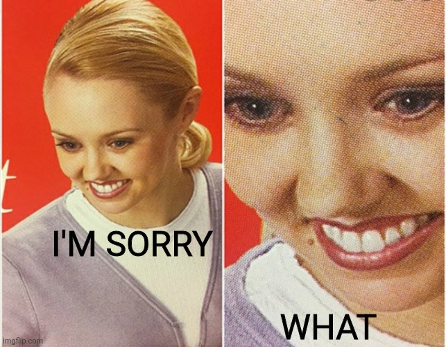 WAIT WHAT? | I'M SORRY WHAT | image tagged in wait what | made w/ Imgflip meme maker