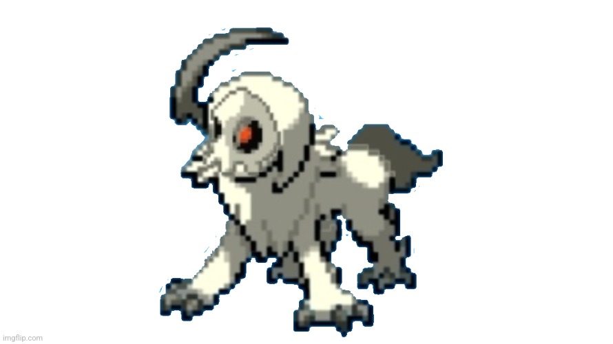 spooky absol | image tagged in spooky absol | made w/ Imgflip meme maker