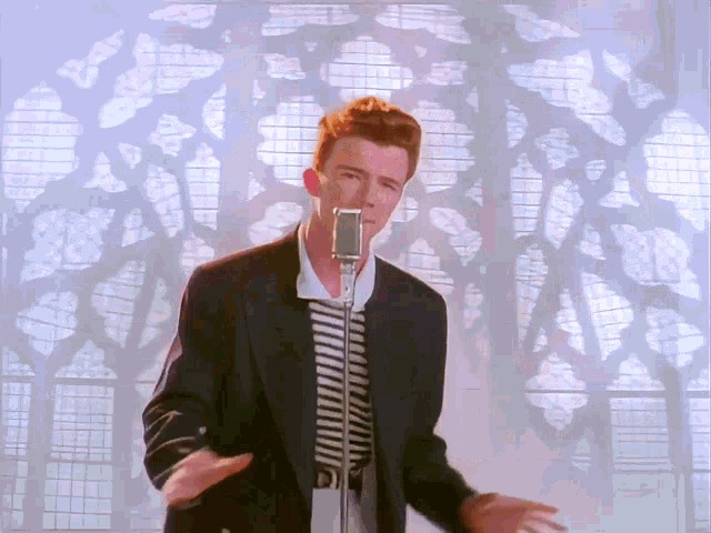 High Quality rickroll Blank Meme Template