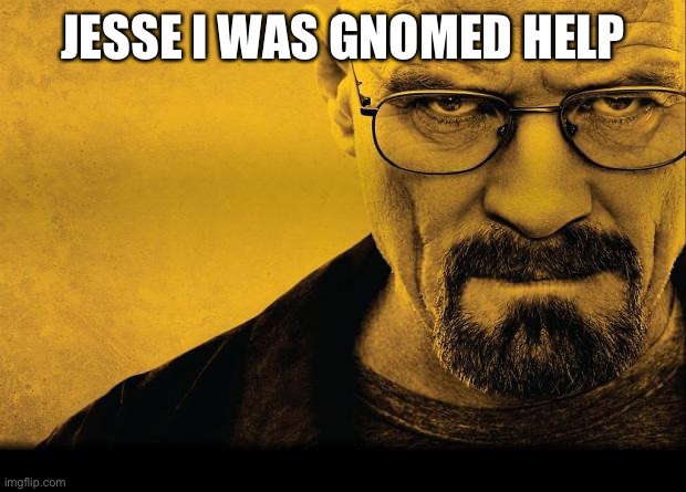 Breaking bad | JESSE I WAS GNOMED HELP | image tagged in breaking bad | made w/ Imgflip meme maker