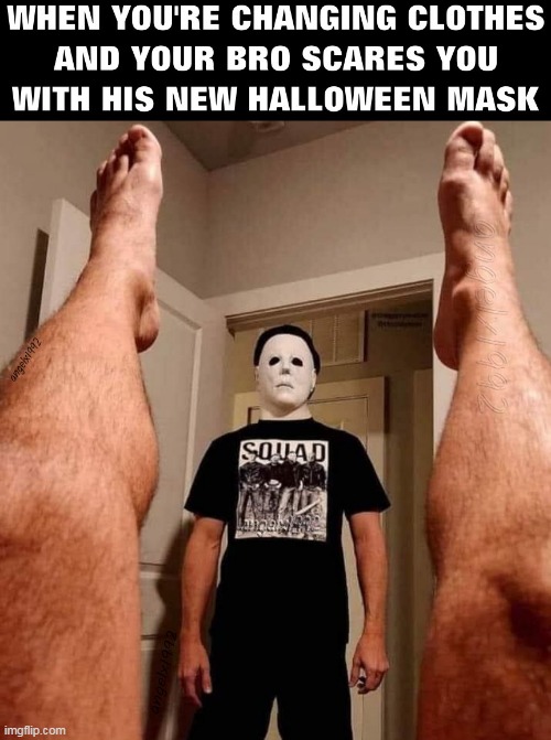 image tagged in holiday,halloween,mask,bros,michael myers,lgbtq | made w/ Imgflip meme maker