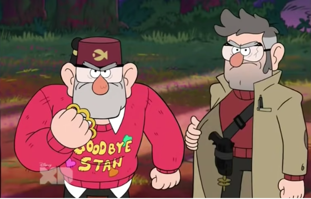 Grunkle stan and Ford Blank Meme Template