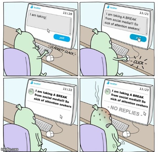 Taking a Break | image tagged in comics | made w/ Imgflip meme maker