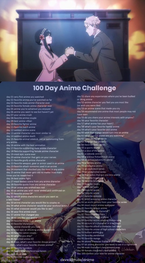 Day 8 | image tagged in 100 day anime challenge | made w/ Imgflip meme maker