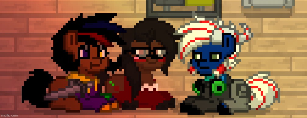 The trio* is hereee (That's a Trio not a squad go fix your mistake)(ryn: was Taht a fortnite reference) (Fortnite Schmortnite) | made w/ Imgflip meme maker