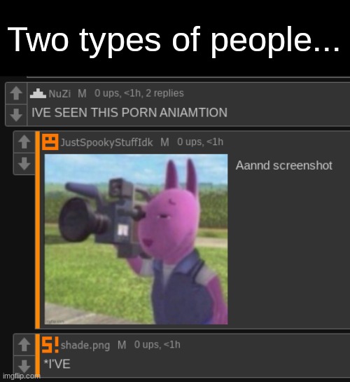 Two types of people... | made w/ Imgflip meme maker
