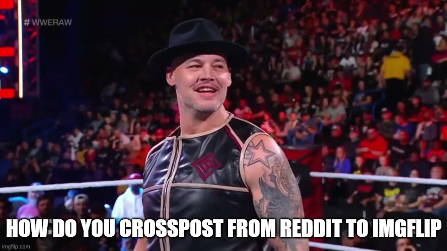 baron corbin | HOW DO YOU CROSSPOST FROM REDDIT TO IMGFLIP | image tagged in baron corbin | made w/ Imgflip meme maker