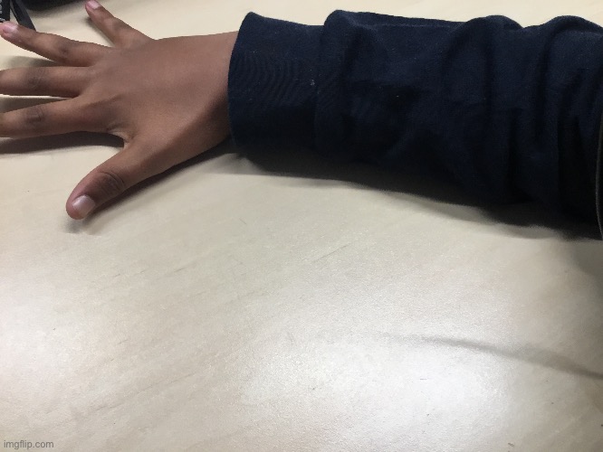 Arm reveal cuz 100 followers | made w/ Imgflip meme maker