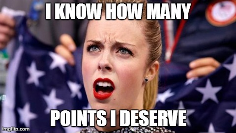 I KNOW HOW MANY POINTS I DESERVE | image tagged in funny,olympics | made w/ Imgflip meme maker
