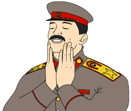 Stalin feels good Blank Meme Template