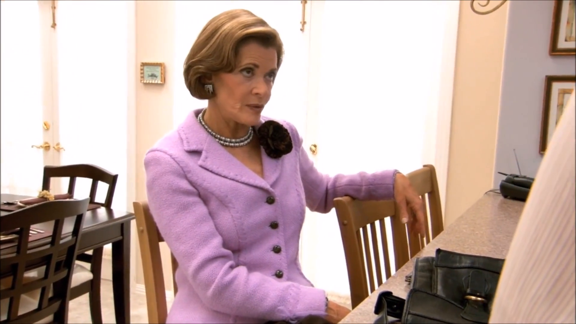 High Quality Lucille Bluth won't hear your veiled criticism Blank Meme Template