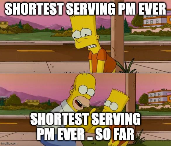 Liz Truss | SHORTEST SERVING PM EVER; SHORTEST SERVING PM EVER .. SO FAR | image tagged in simpsons so far | made w/ Imgflip meme maker
