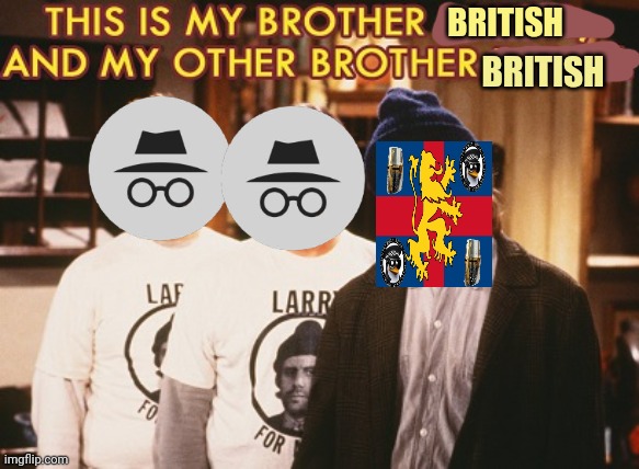 The CRT ticket is really coming together. | BRITISH BRITISH | image tagged in hi im larry,and this is my brother darrell,and this is my other brother,darrell,bob newhart show | made w/ Imgflip meme maker