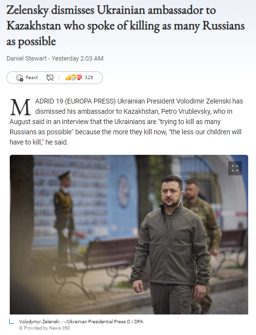 Zelensky dismisses Ukrainian ambassador Blank Meme Template