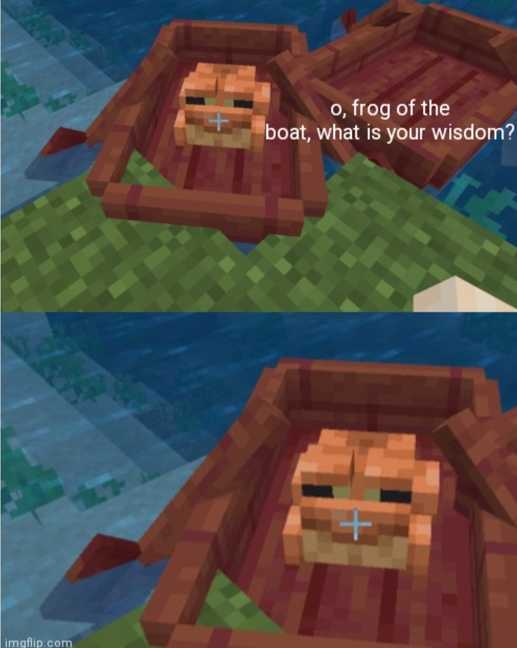 Frog of the Boat Blank Meme Template