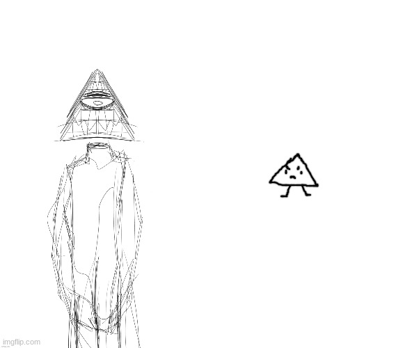 you have angered the triangles (first art collab with null out of two) | made w/ Imgflip meme maker