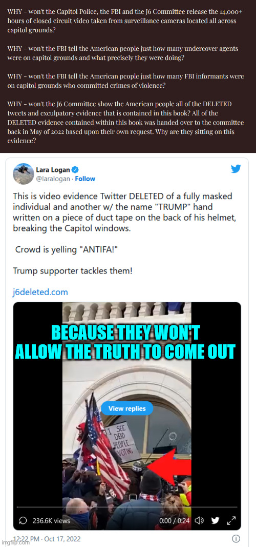 Deleting evidence... it's what democrats and their media cohorts do... | BECAUSE THEY WON'T ALLOW THE TRUTH TO COME OUT | image tagged in democrat,lies,media lies | made w/ Imgflip meme maker