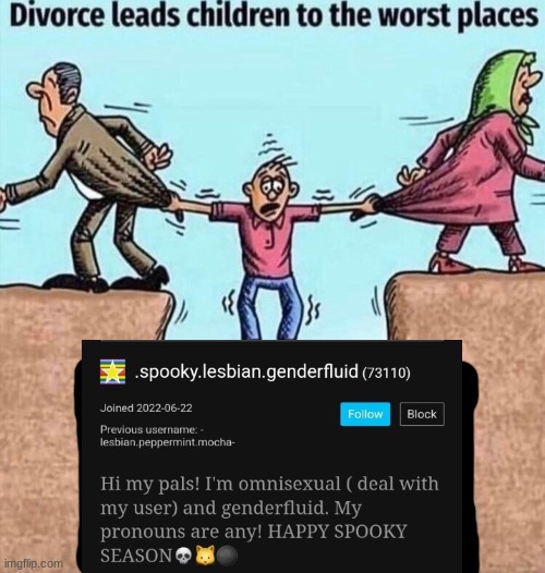 Divorce leads children to the worst places | image tagged in divorce leads children to the worst places | made w/ Imgflip meme maker