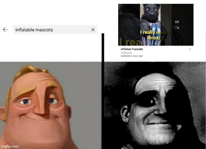 Mr. Incredible Search Inflatable Mascot But... - Imgflip