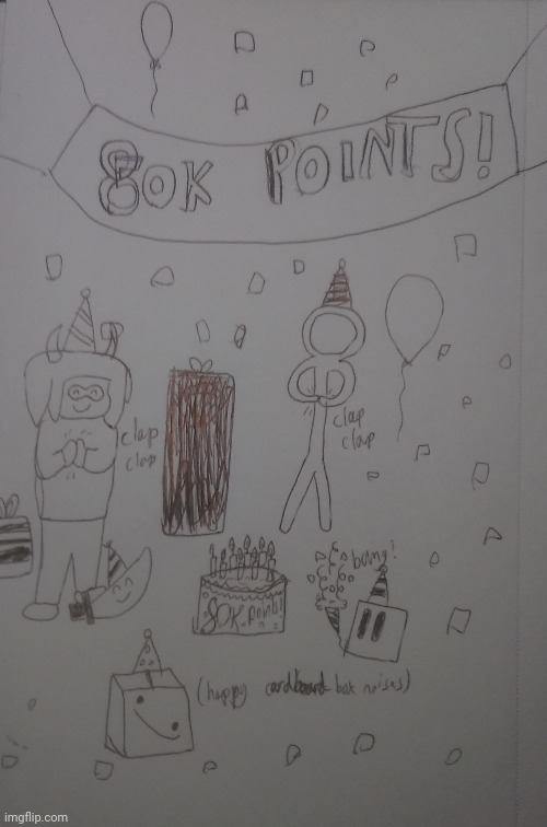 Happy point day to me! (Sry if redi or inkmatas look weird its my first time drawing them) | made w/ Imgflip meme maker
