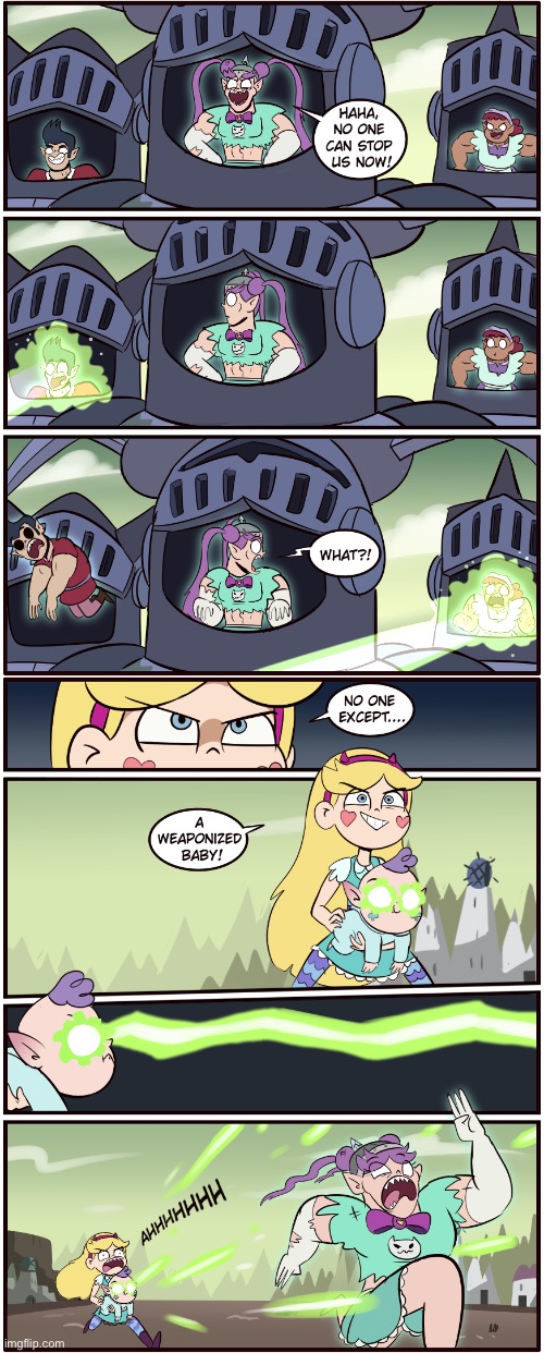 MorningMark - A Weaponized Baby | image tagged in comics,morningmark,svtfoe,star vs the forces of evil,memes,stop reading the tags | made w/ Imgflip meme maker