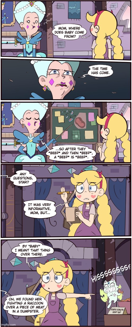 MorningMark - Wrong Baby | image tagged in comics,morningmark,svtfoe,star vs the forces of evil,memes,stop reading the tags | made w/ Imgflip meme maker