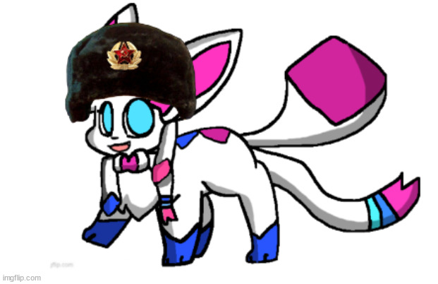 ussr sylceon | image tagged in ussr sylceon | made w/ Imgflip meme maker