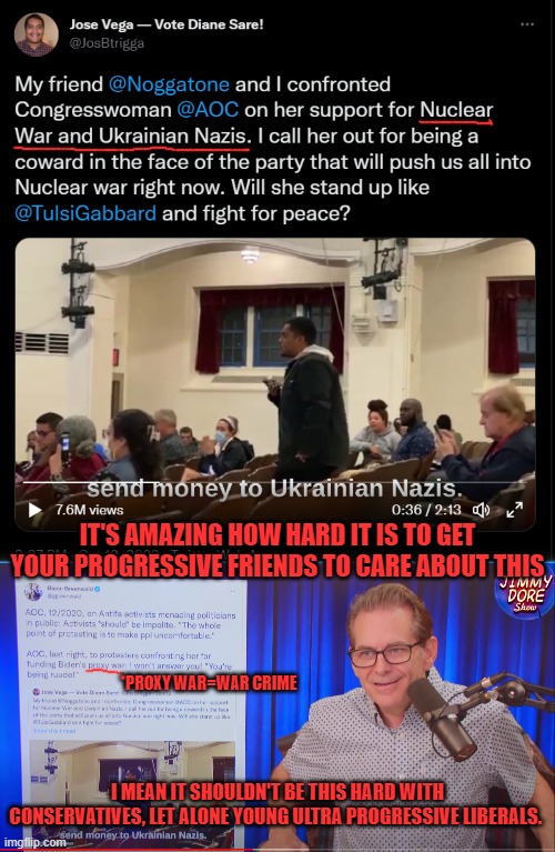 It's heartbreaking but a reminder that not everyone can be saved, some people are too far gone and don't want to see the lie. | IT'S AMAZING HOW HARD IT IS TO GET YOUR PROGRESSIVE FRIENDS TO CARE ABOUT THIS; *PROXY WAR=WAR CRIME; I MEAN IT SHOULDN'T BE THIS HARD WITH CONSERVATIVES, LET ALONE YOUNG ULTRA PROGRESSIVE LIBERALS. | made w/ Imgflip meme maker