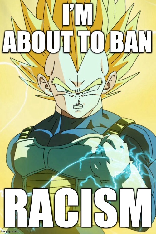 RACISM | image tagged in i m about to ban x | made w/ Imgflip meme maker