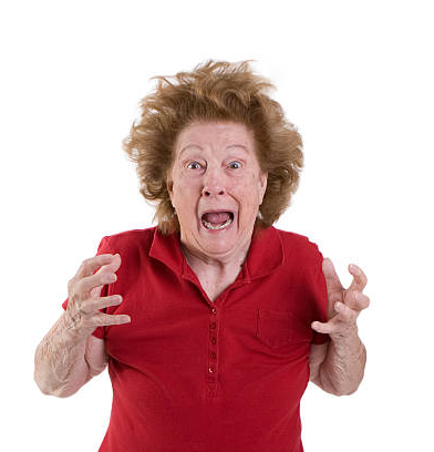 Angry Senior Old Woman JPP Blank Meme Template