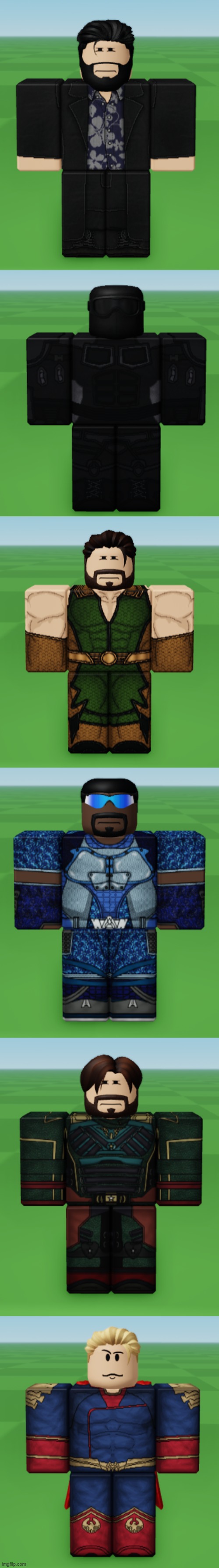 some the boys outfits i made in boblox | made w/ Imgflip meme maker