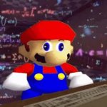 High Quality SMG4 mario calculating Blank Meme Template