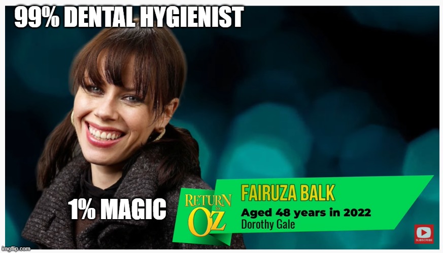 Fairuza Balk - The Nightmare Girl | 99% DENTAL HYGIENIST; 1% MAGIC | image tagged in wizard of oz | made w/ Imgflip meme maker