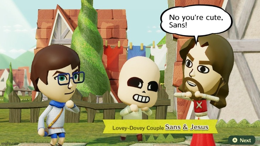dafuq is my favourite game doing to me | image tagged in sus,jesus,sans | made w/ Imgflip meme maker