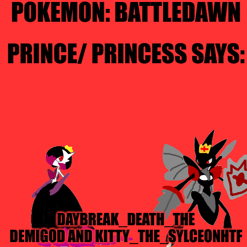 Pokemon: Battledawn Daybreak Death and Kitty Blank Meme Template