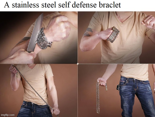 Stainless Soldier's Chain Bracelets | made w/ Imgflip meme maker